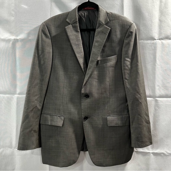 Hart Schaffner Marx Men’s 42R Gray Two-Button Blazer Sport Coat – Made in USA - Picture 4 of 6